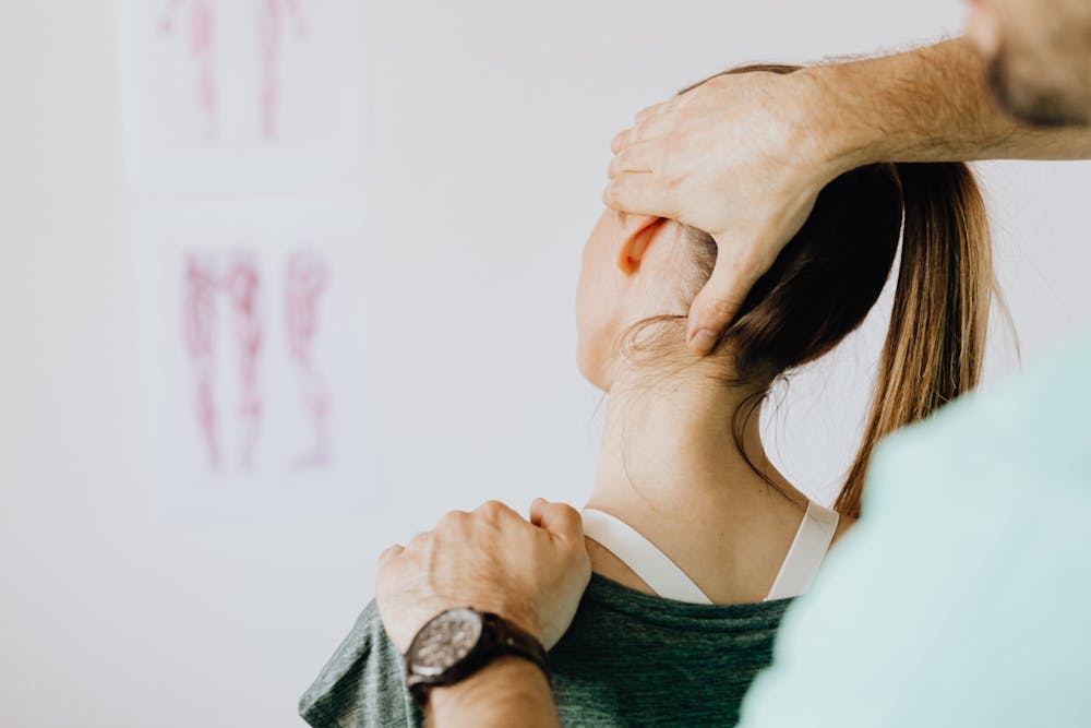 Physiotherapy treatment for a client at the Slam